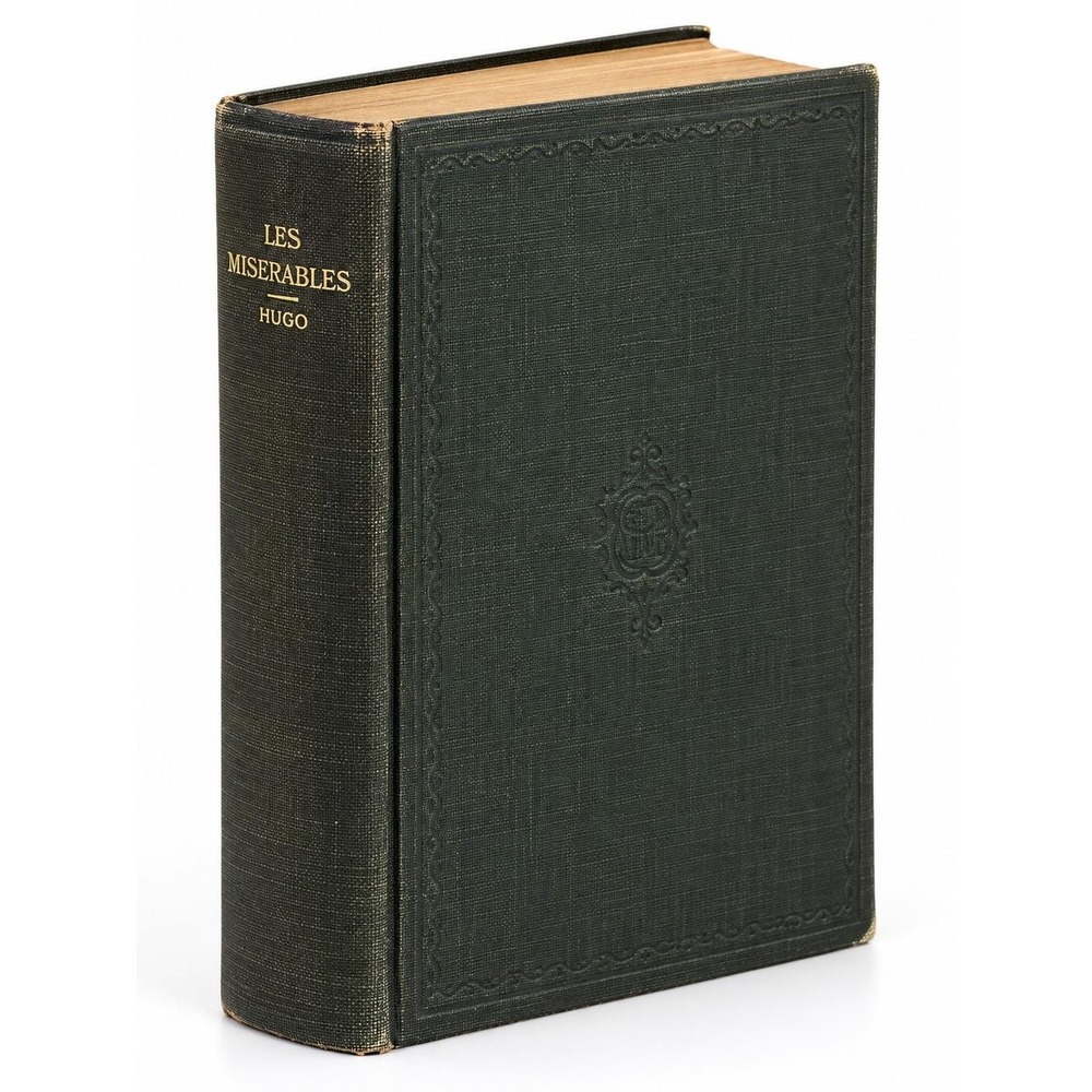 Antique Les Miserables Victor Hugo Hurst & Company Complete One Volume Hardcover
